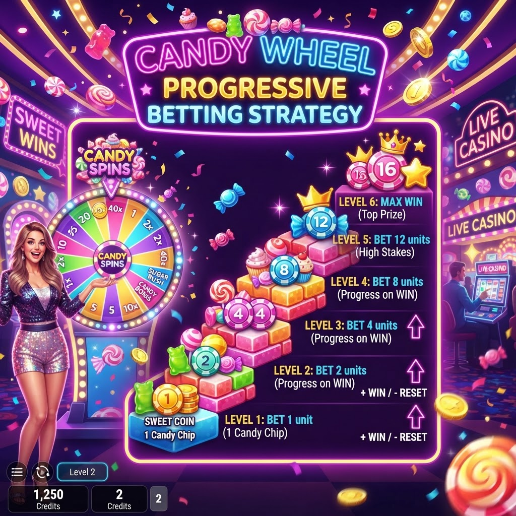 Progressive Bet Strategy for Sweet Bonanza Candyland